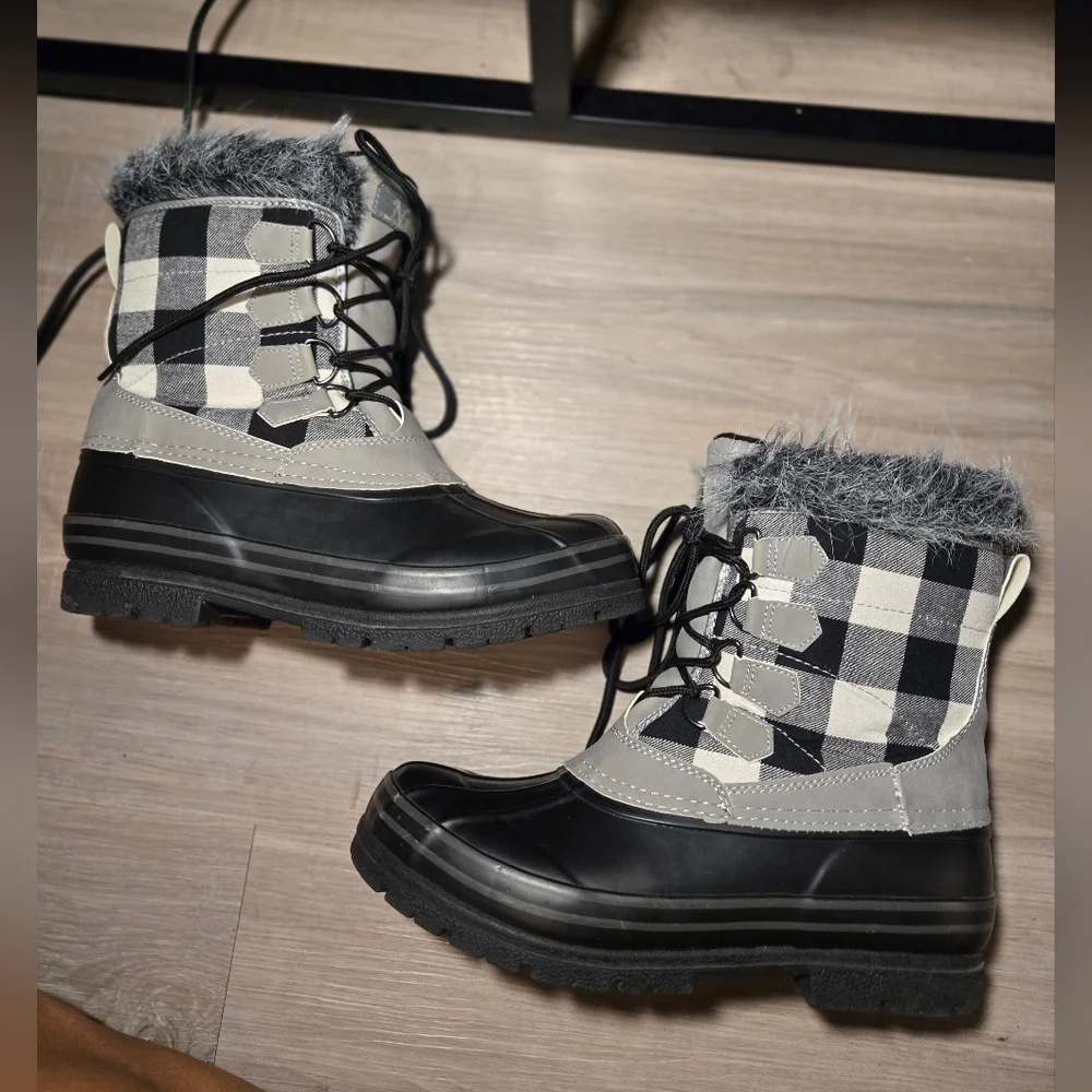 Natural Reflections Lumber Jill Insulated Pac Boots Sz 8 Like New